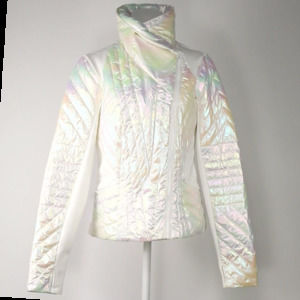 Blanc Noir pearly iridescent jacket